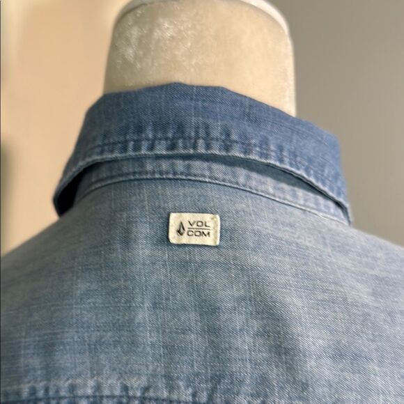 Volcom Sky Blue Denim Shirt - Picture 7 of 9